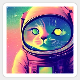 Astronaut Cat Sticker